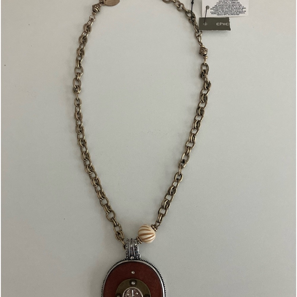 Chicos Medallion necklace